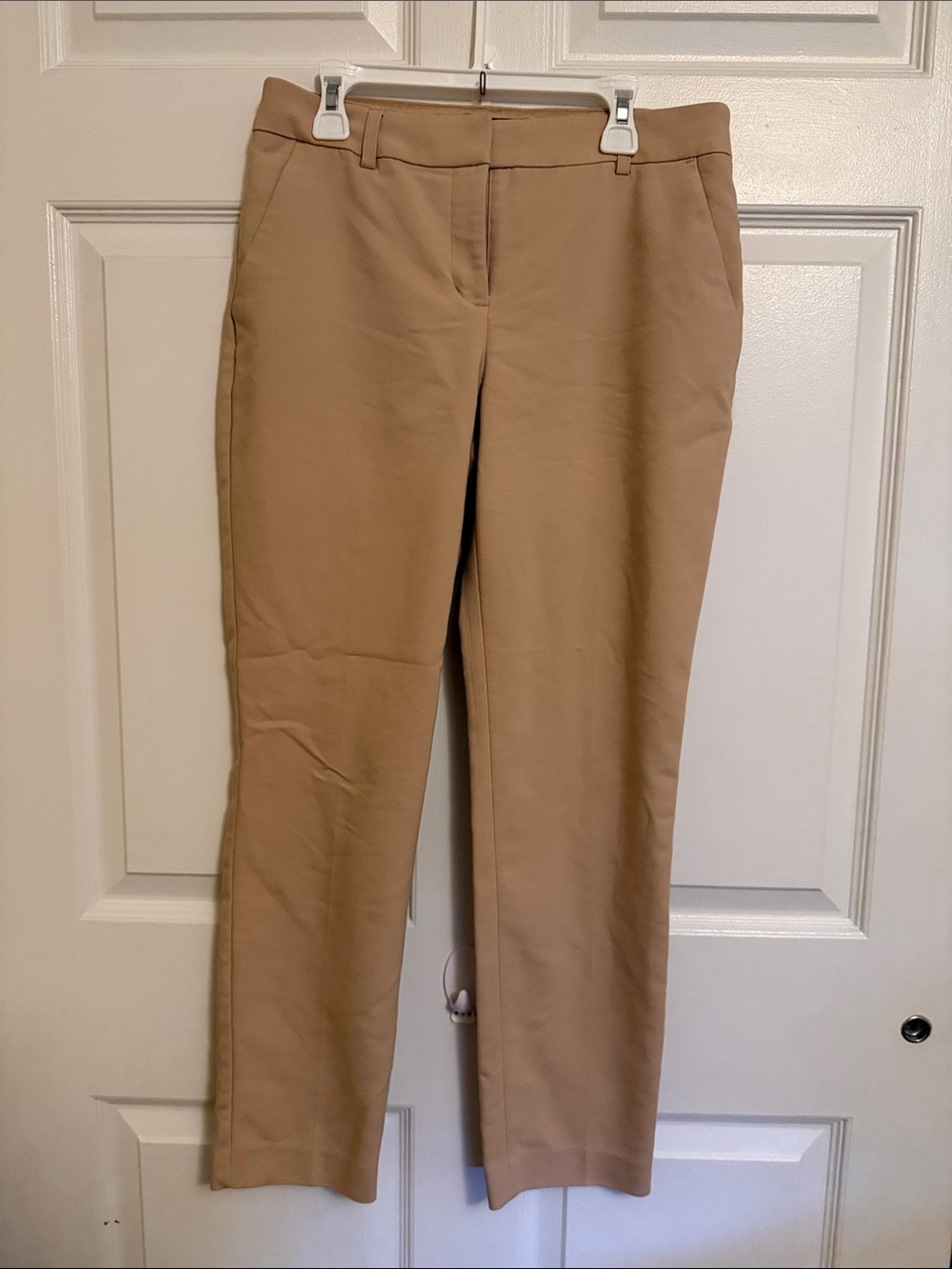 Express Women's Straight-Leg Dress Pants - Camel/Tan